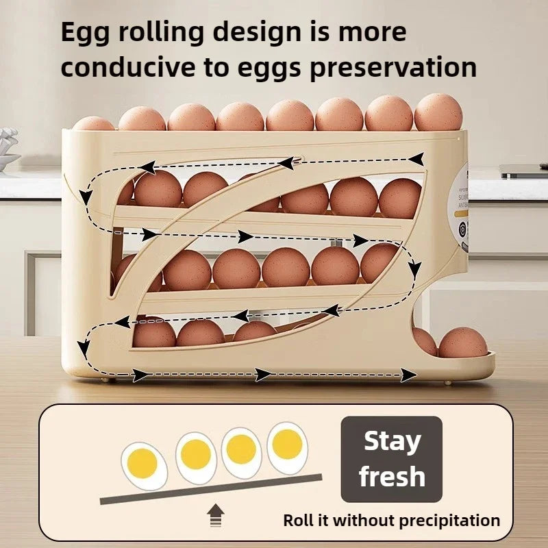 4 Layers Automatic Rolling Egg Holder