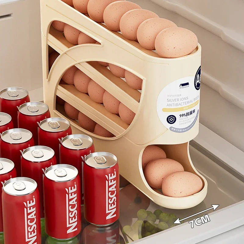 4 Layers Automatic Rolling Egg Holder