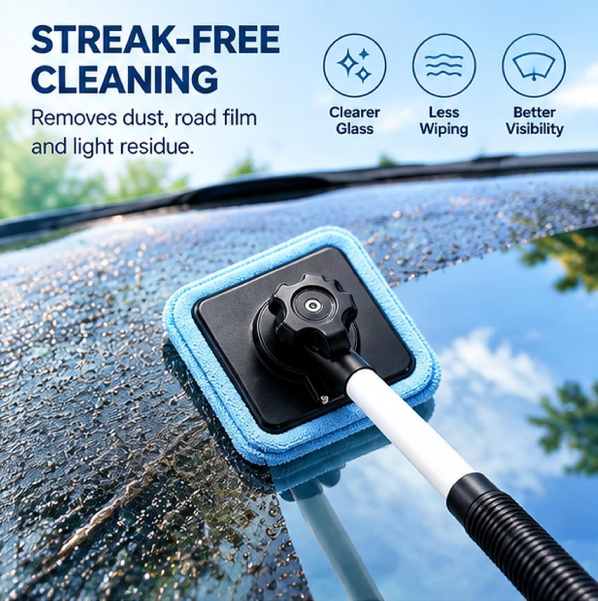 Dual Magnetic Car Windshield Cleaner