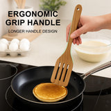 9 Pack Wooden Spoons Non Toxic Cooking Utensil Set with Utensils Holder
