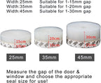 Silicone Weather Stripping Door Seal, Adhesive Door Draft Stopper for Gaps