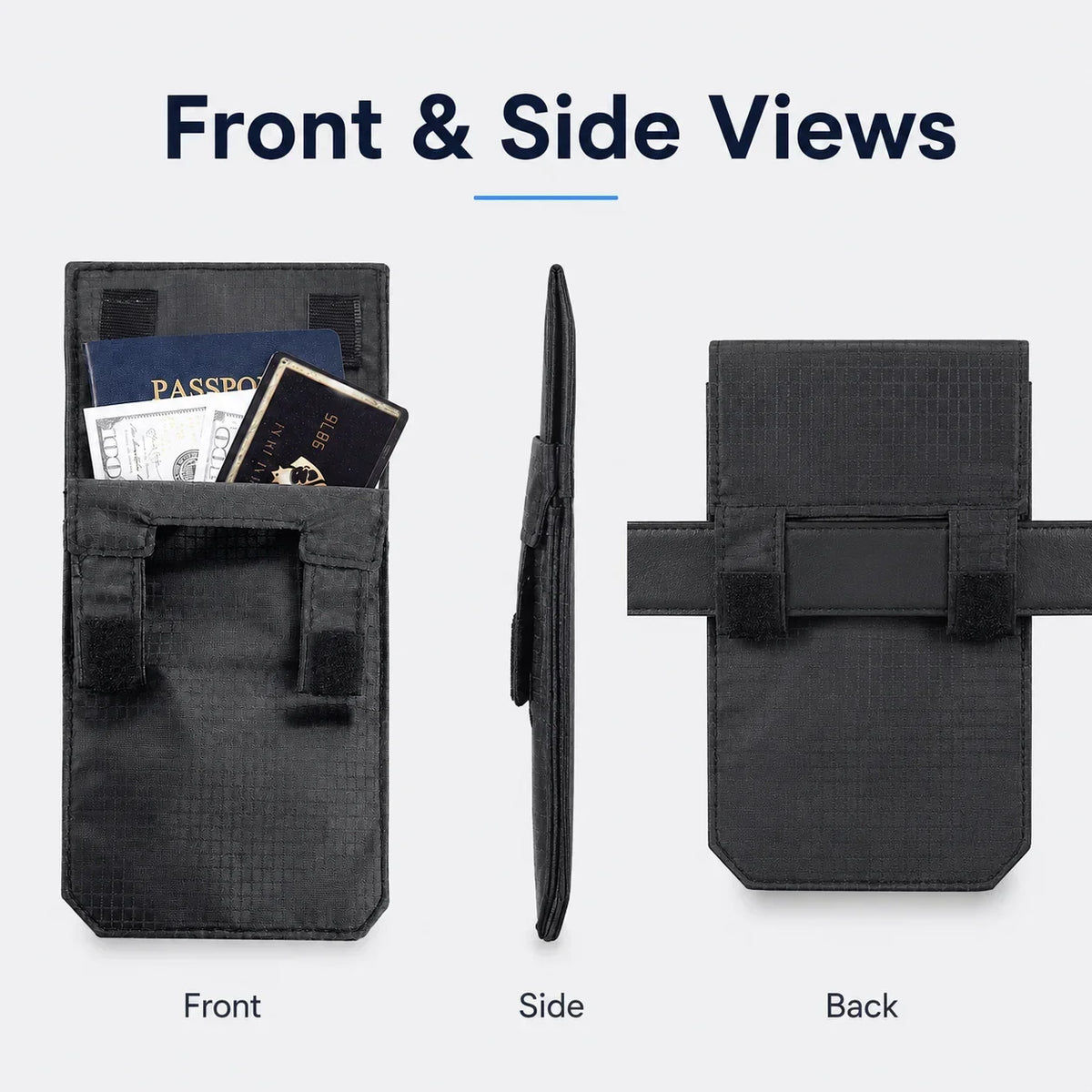 Anti Theft Belt Wallet