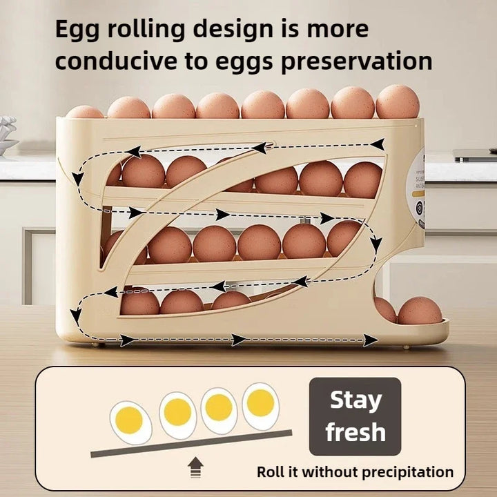 4 Layers Automatic Rolling Egg Holder 