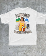 Men I Support Women'S Sports T Shirt Unisex Women Oversize Tee Streetwear Casual Short Sleeve Funny Sarcastic Humor Gen Z Humor