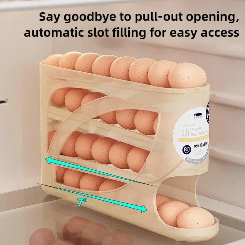 4 Layers Automatic Rolling Egg Holder 