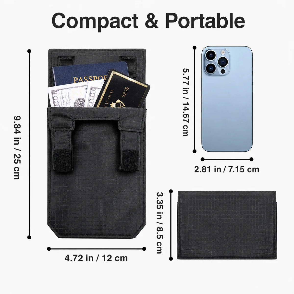 Anti Theft Belt Wallet 